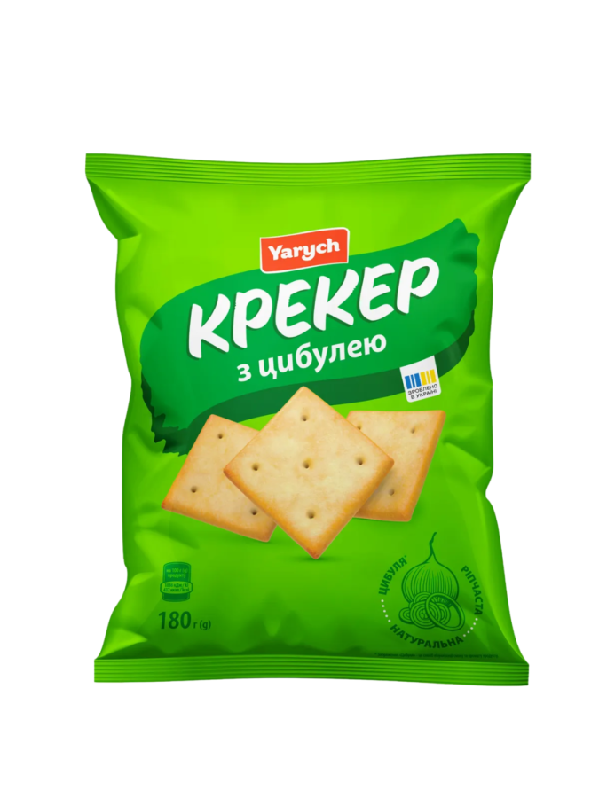 Крекери "Yarych" зі смаком цибулі 180г