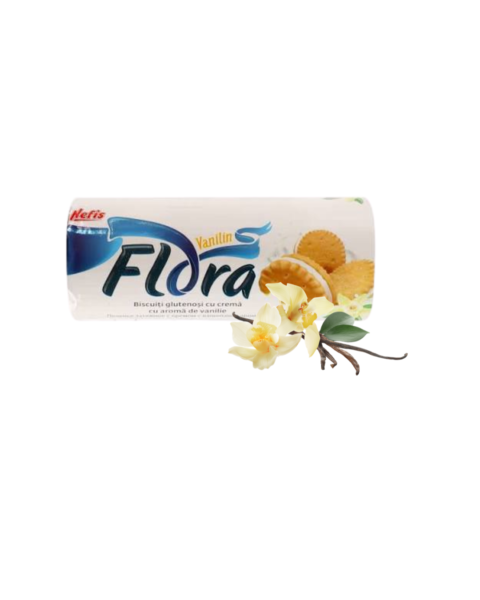 Ciastka Flora z wanilią Nefis 180g