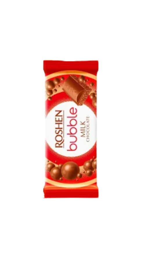Шоколад Roshen Bubble Milk молочний пористий 80г