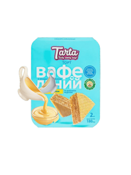 Вафлі зі згущеним молоком Тарта 180г